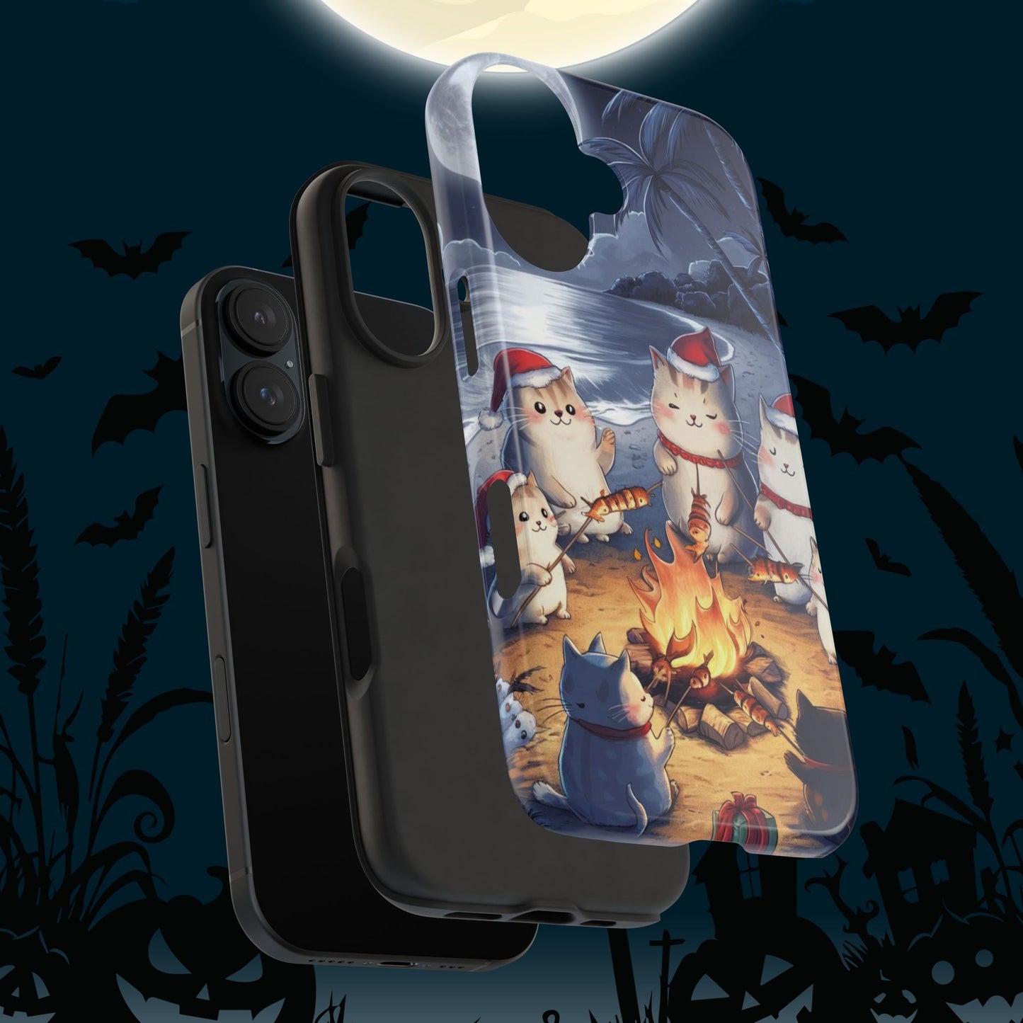 Meowmas Magic Wireless Charging Support Tough Case