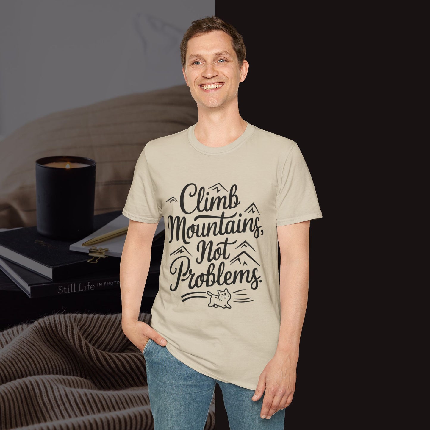 Climbing Mountain Cotton Men tee