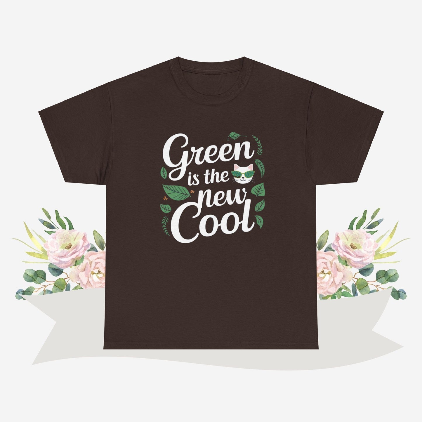 Green Is The New Cool Cotton Tshirts