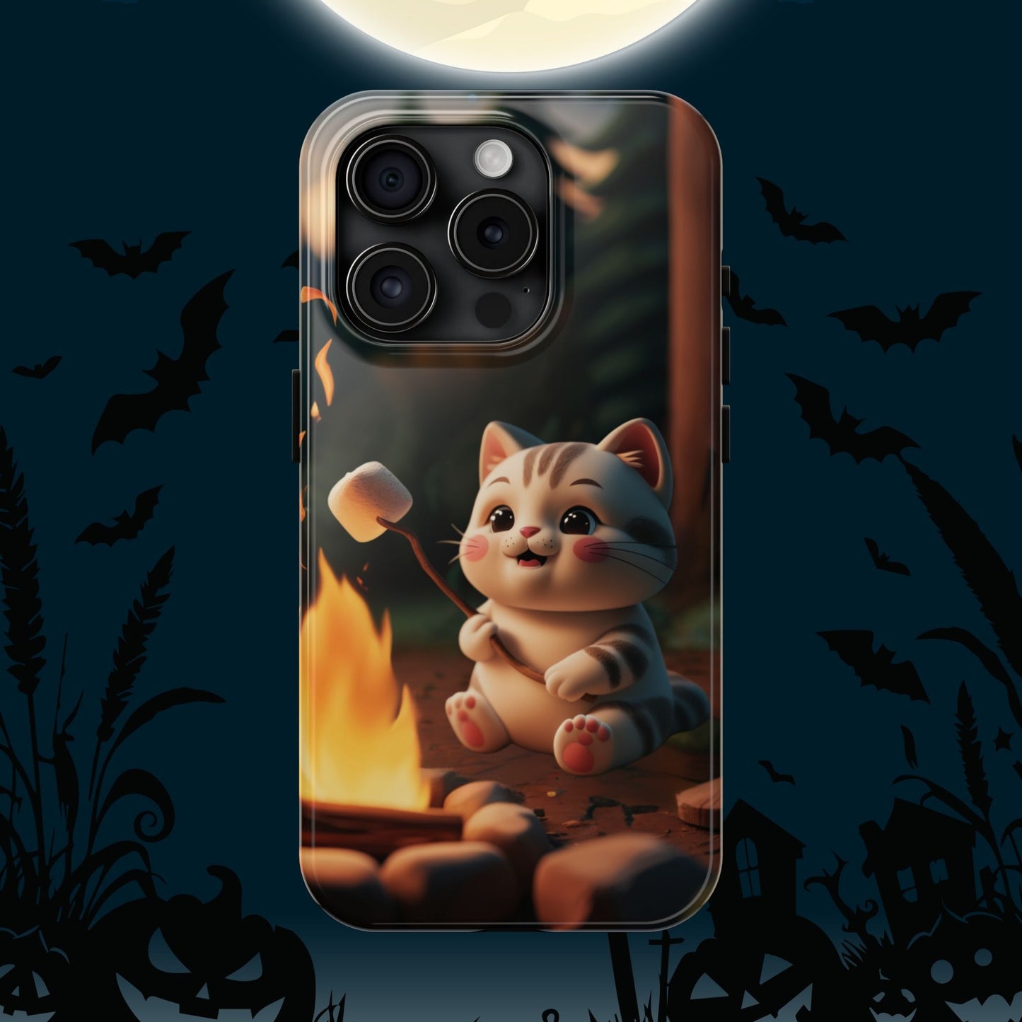 Meowstic Grip Wireless Charging Support Tough Case.