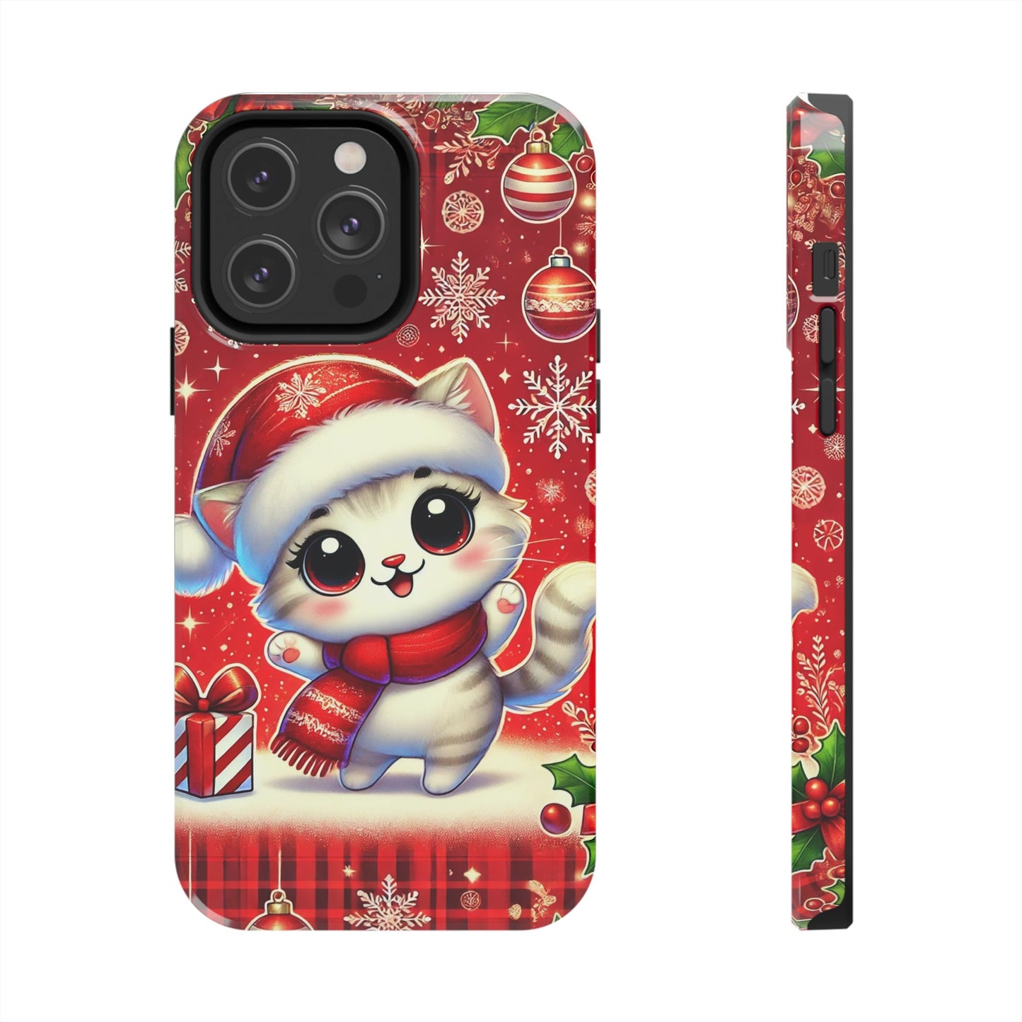 Merry Meows Wireless Charging Support Tough Case