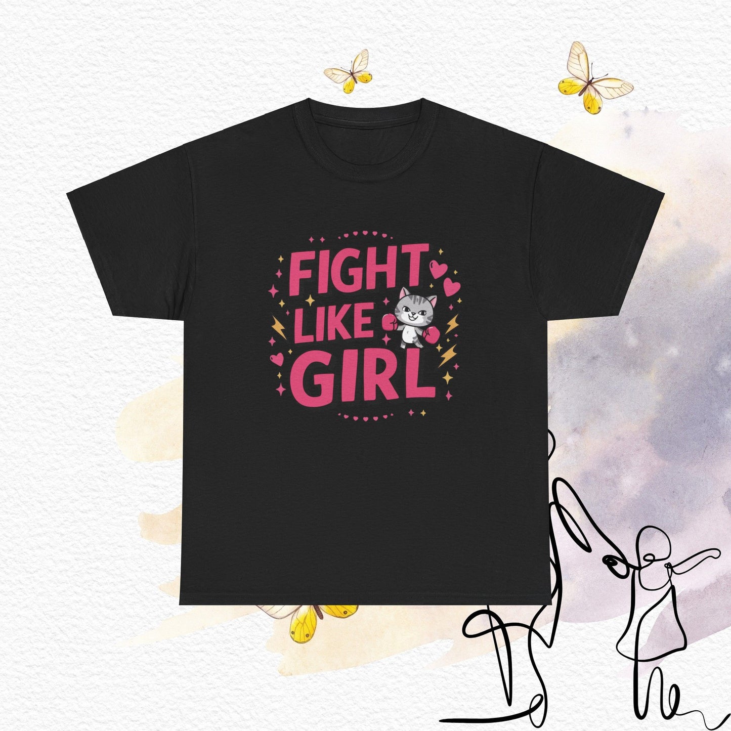 Fight Like Girl Cotton T-Shirt