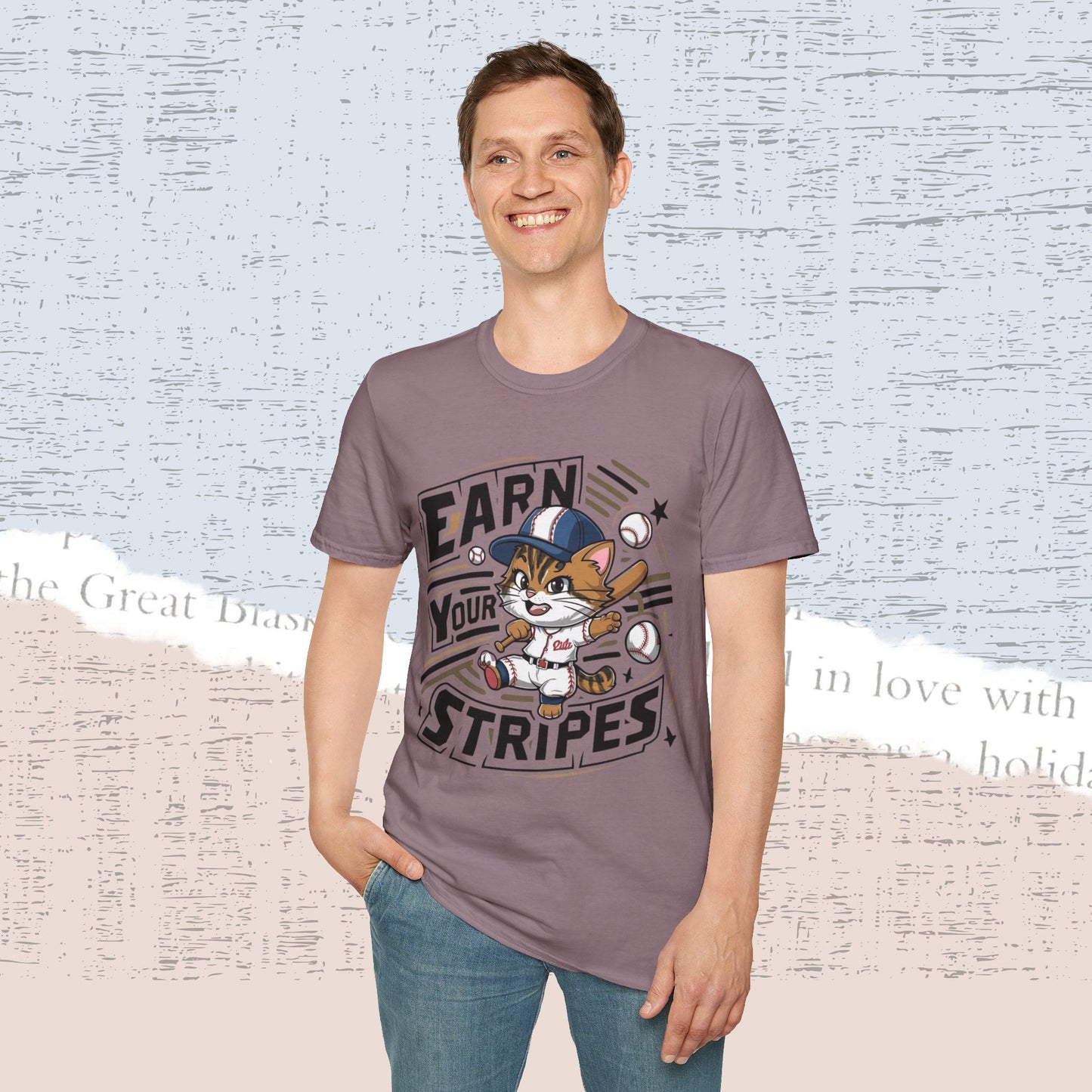 Earn Your Stripe Cotton Men Tee