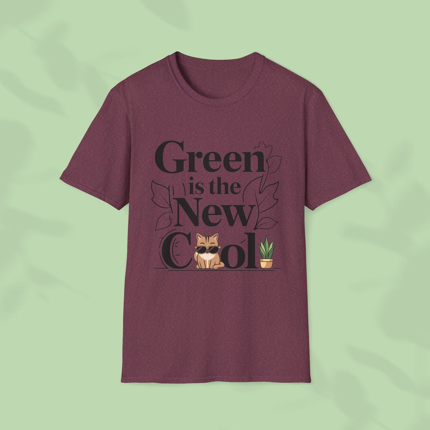 Green Is The New Cool Cotton T-Shirt