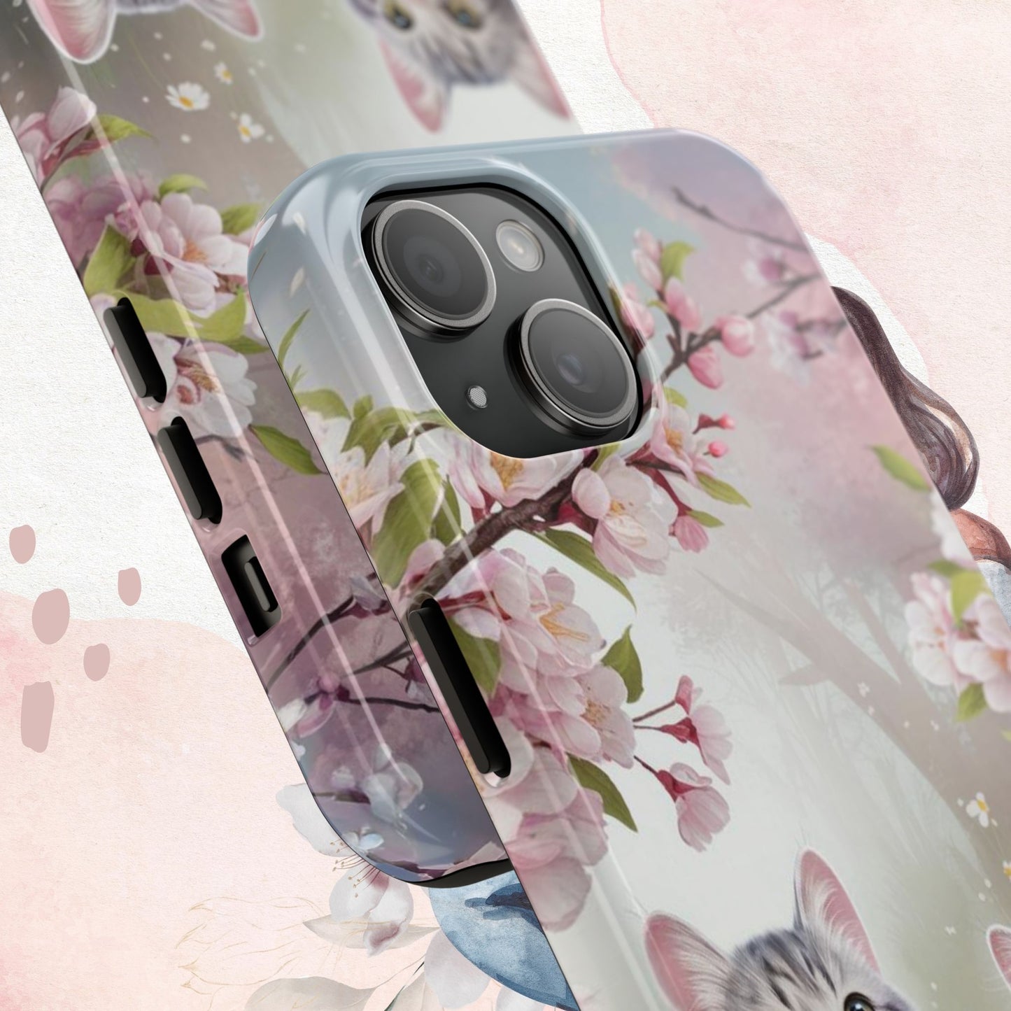 Lavender Lullaby Wireless Charging Support Tough Case