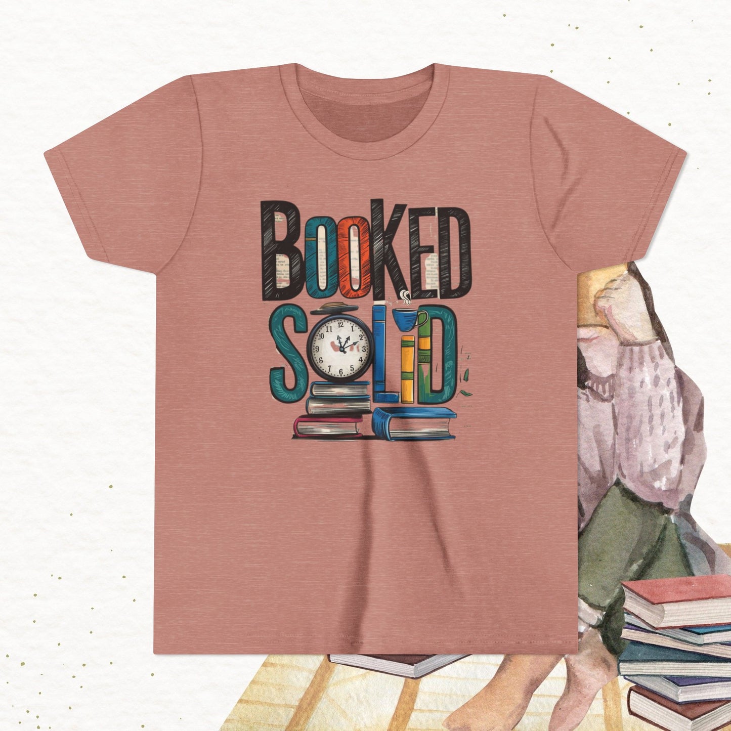 Booked Solid Youth Heavy Cotton T-Shirt