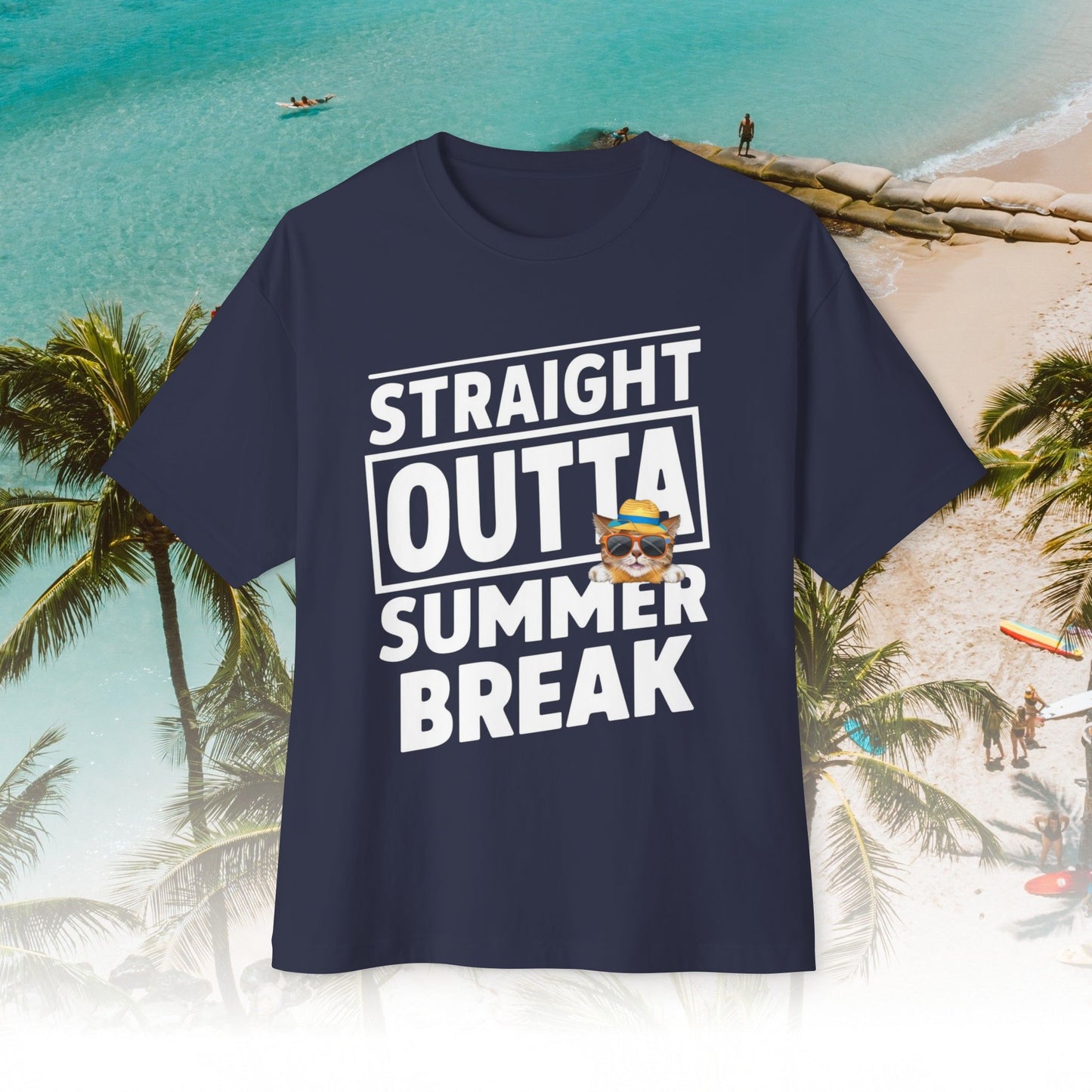 Summer Out Break Unisex Travel Oversized Boxy Tee