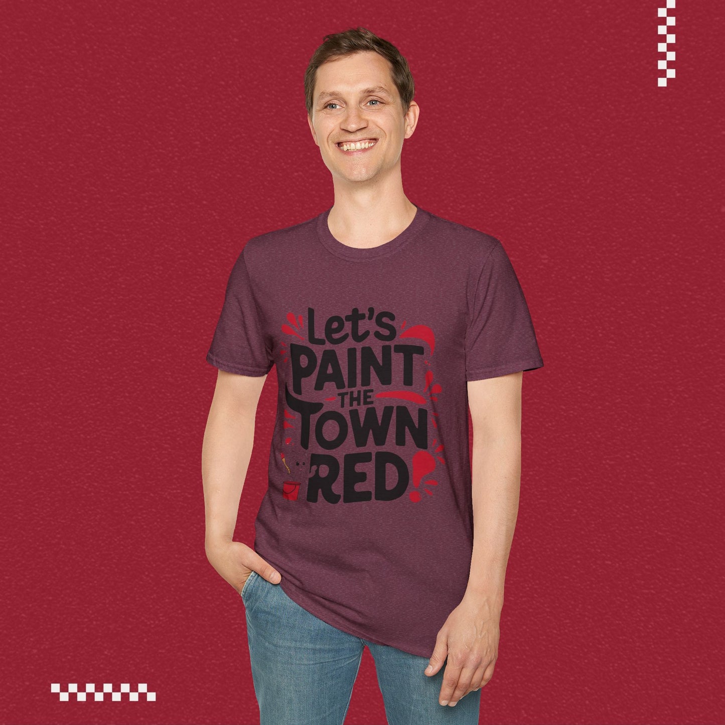 Let Paint Town Red Idiom Cotton T-Shirt