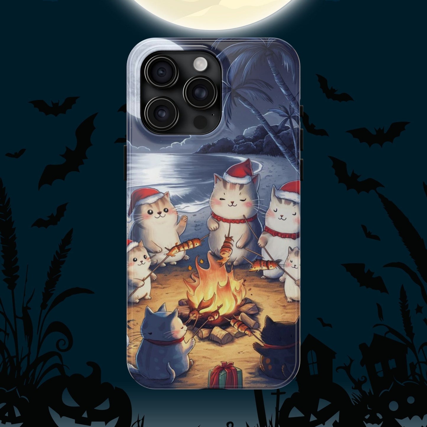 Meowmas Magic Wireless Charging Support Tough Case