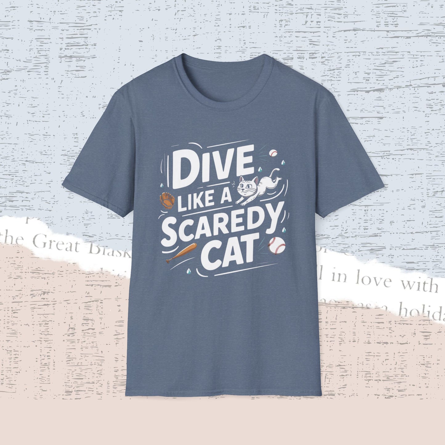 Dive Like Scaredy Cat Cotton Men Tee