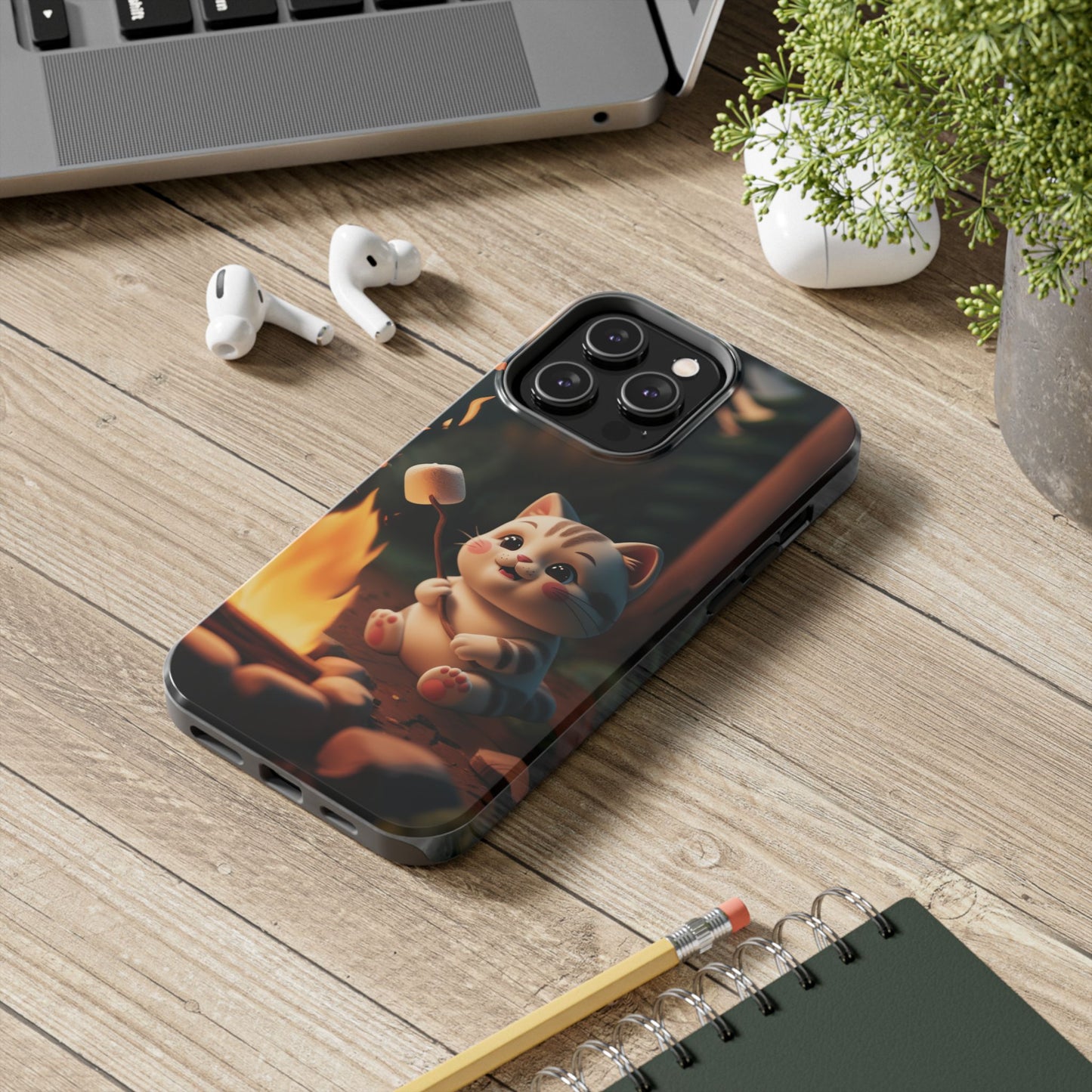 Meowstic Grip Wireless Charging Support Tough Case.