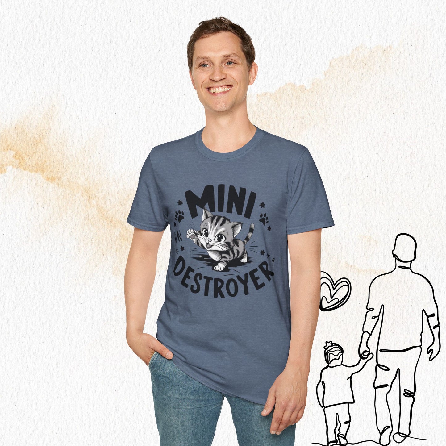 Mini Destroyer Cotton Men T-Shirt