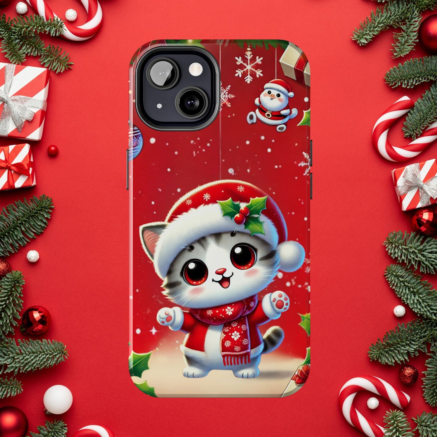 Purrfect Wishes Wireless Charging Support Tough Case