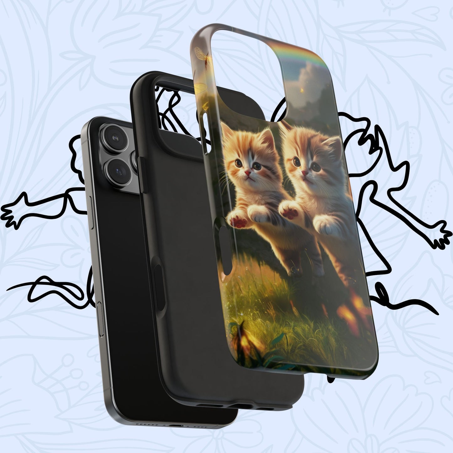 Bestie Buddies Wireless Charging Support Tough Case
