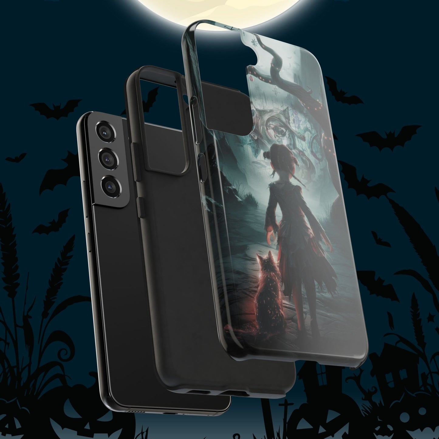 Feline Festivities Wireless Charging Support Tough Case.