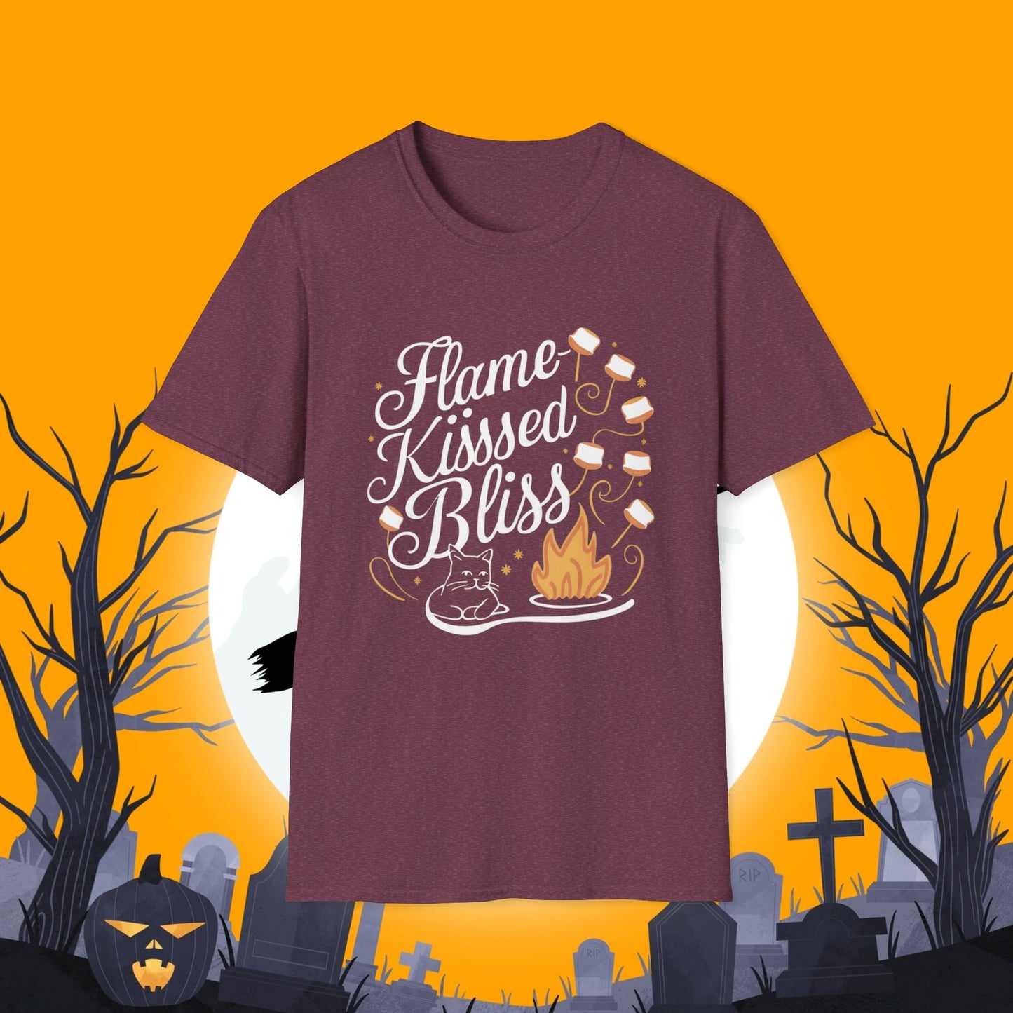 Flame Kiss Bliss Cotton Men Tshirt