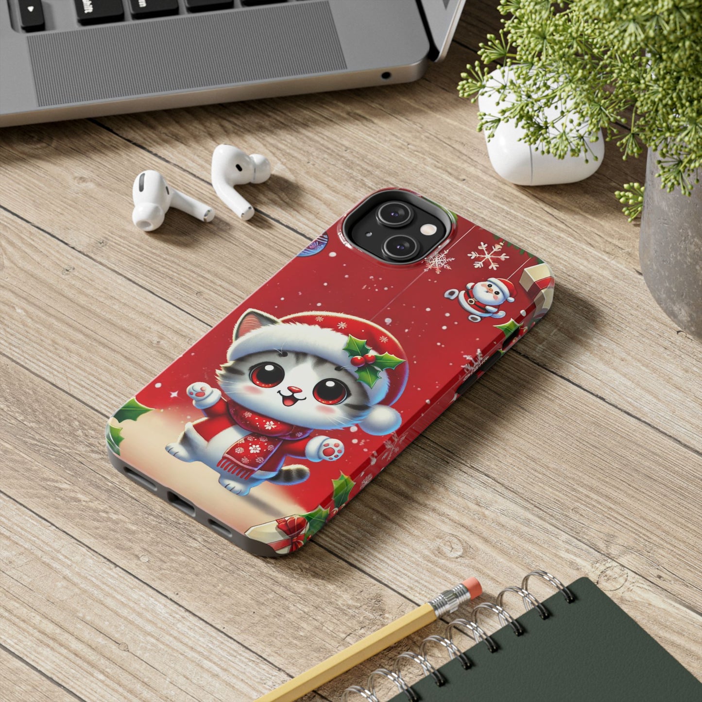 Purrfect Wishes Wireless Charging Support Tough Case