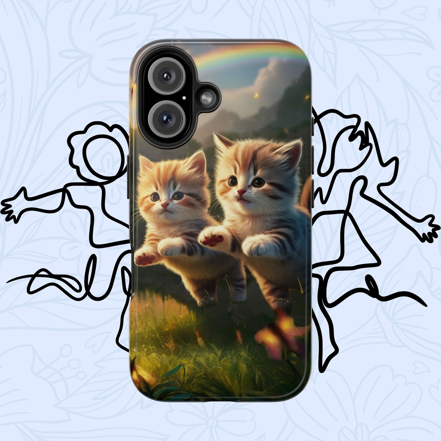 Bestie Buddies Wireless Charging Support Tough Case