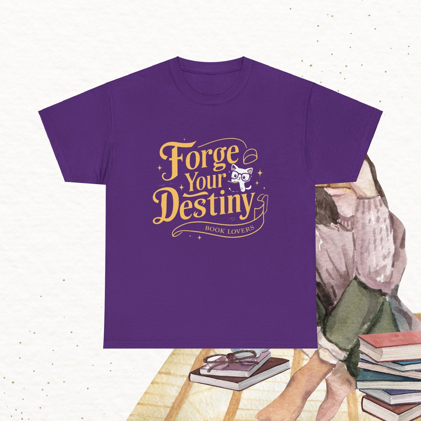 Book Lovers Forge Your Destiny Cotton Tshirt