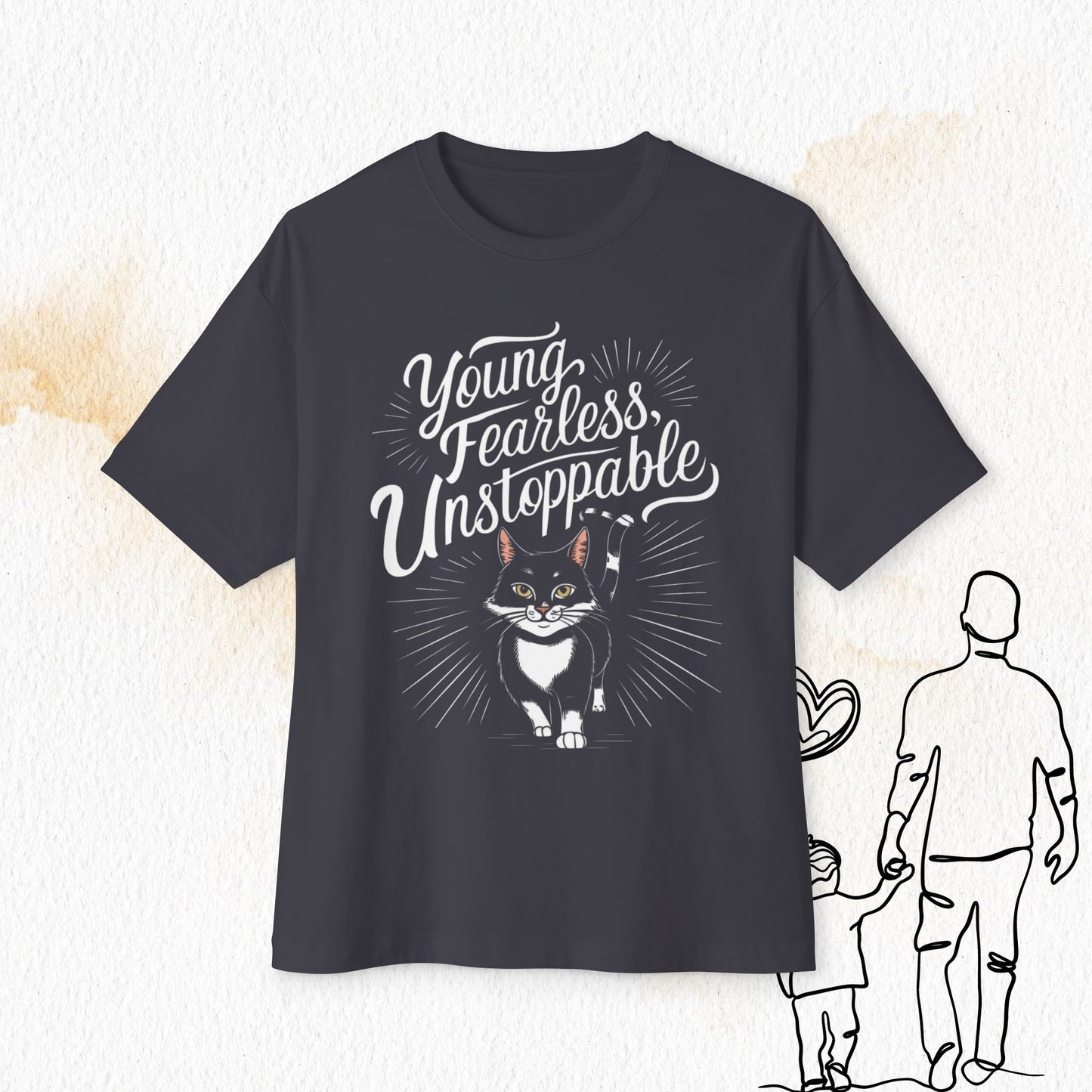Young Fearless Unstoppable Unisex Beerlover Oversized Boxy Tshirts