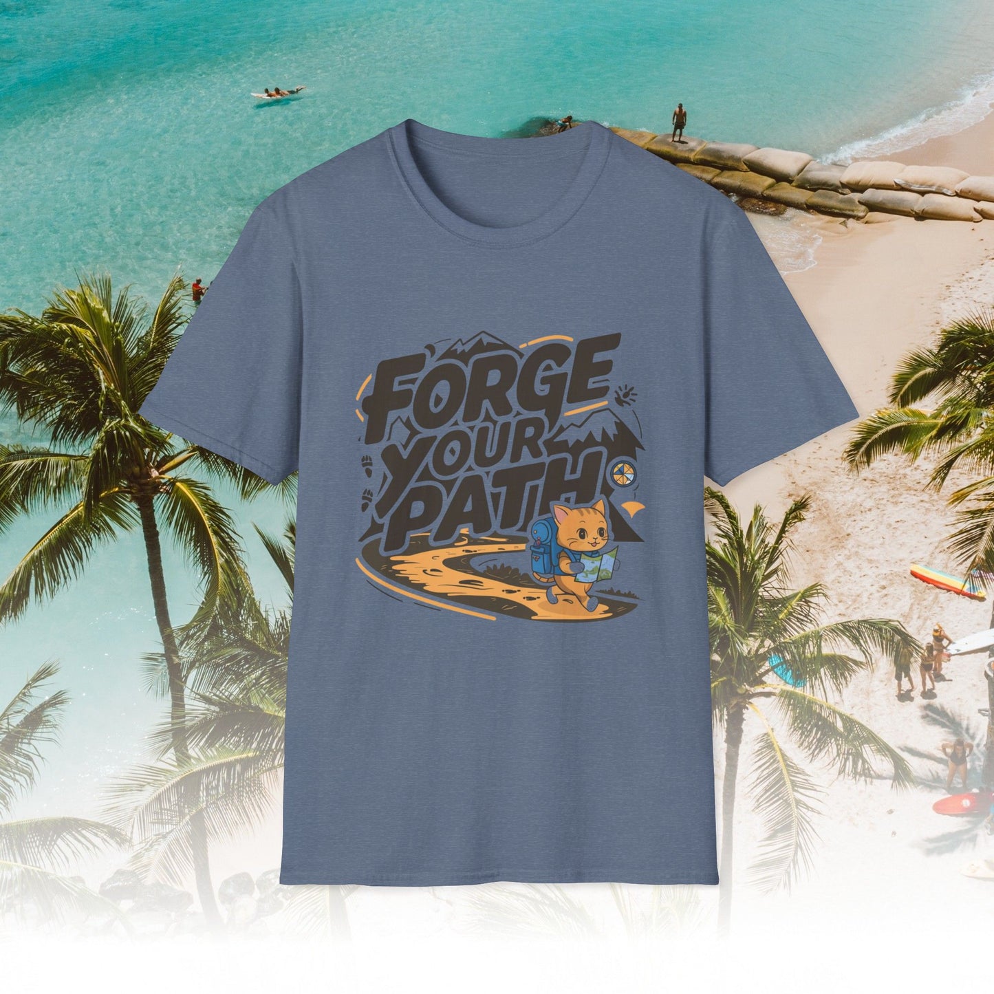 Forge Your Path Unisex Softstyle Travel Lover Cotton T-Shirts