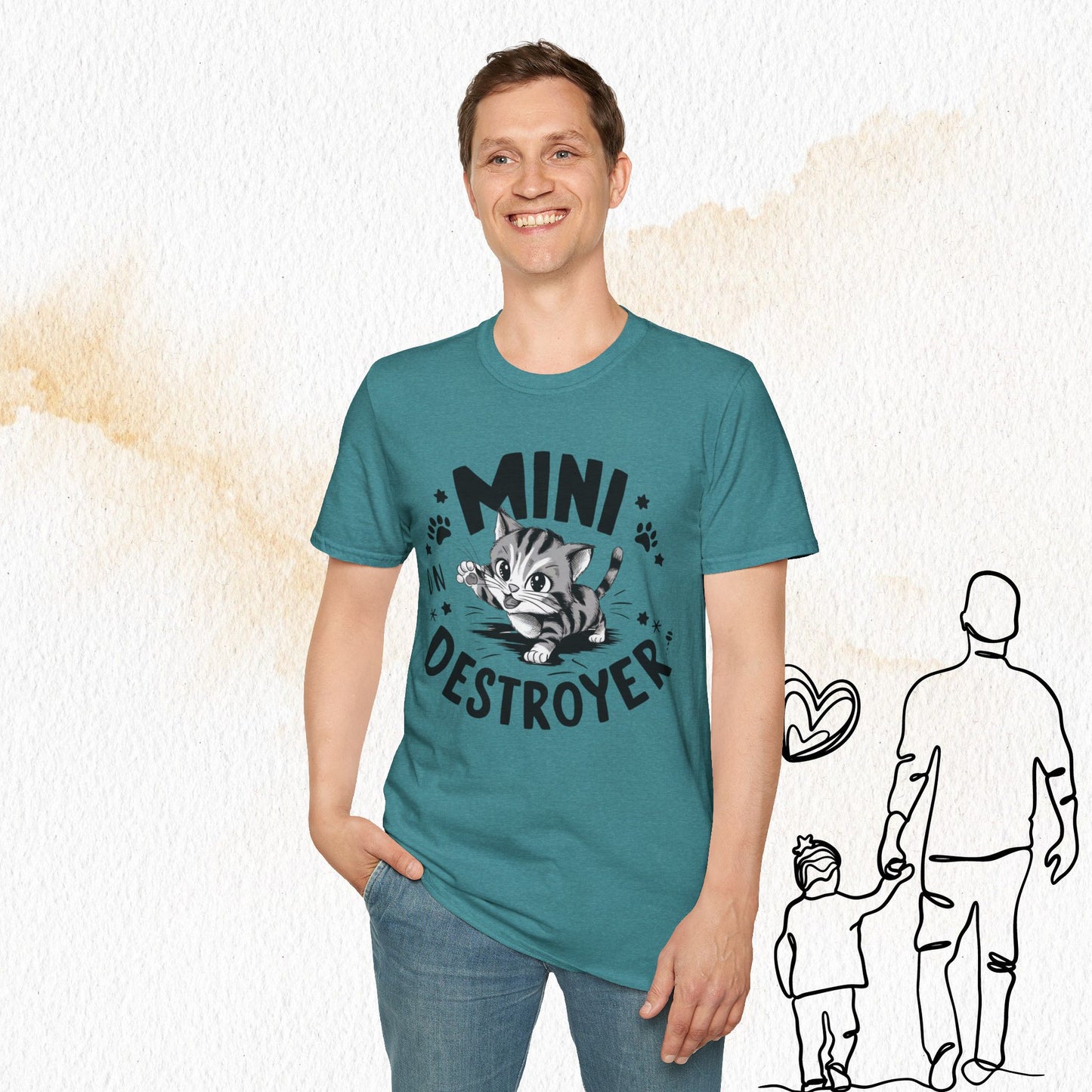 Mini Destroyer Cotton Men T-Shirt