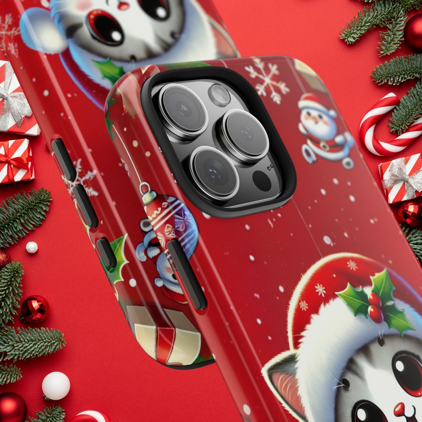Purrfect Wishes Wireless Charging Support Tough Case