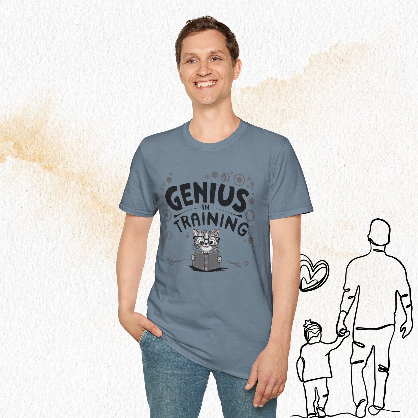 Genius In Training Cotton Men T-Shirt
