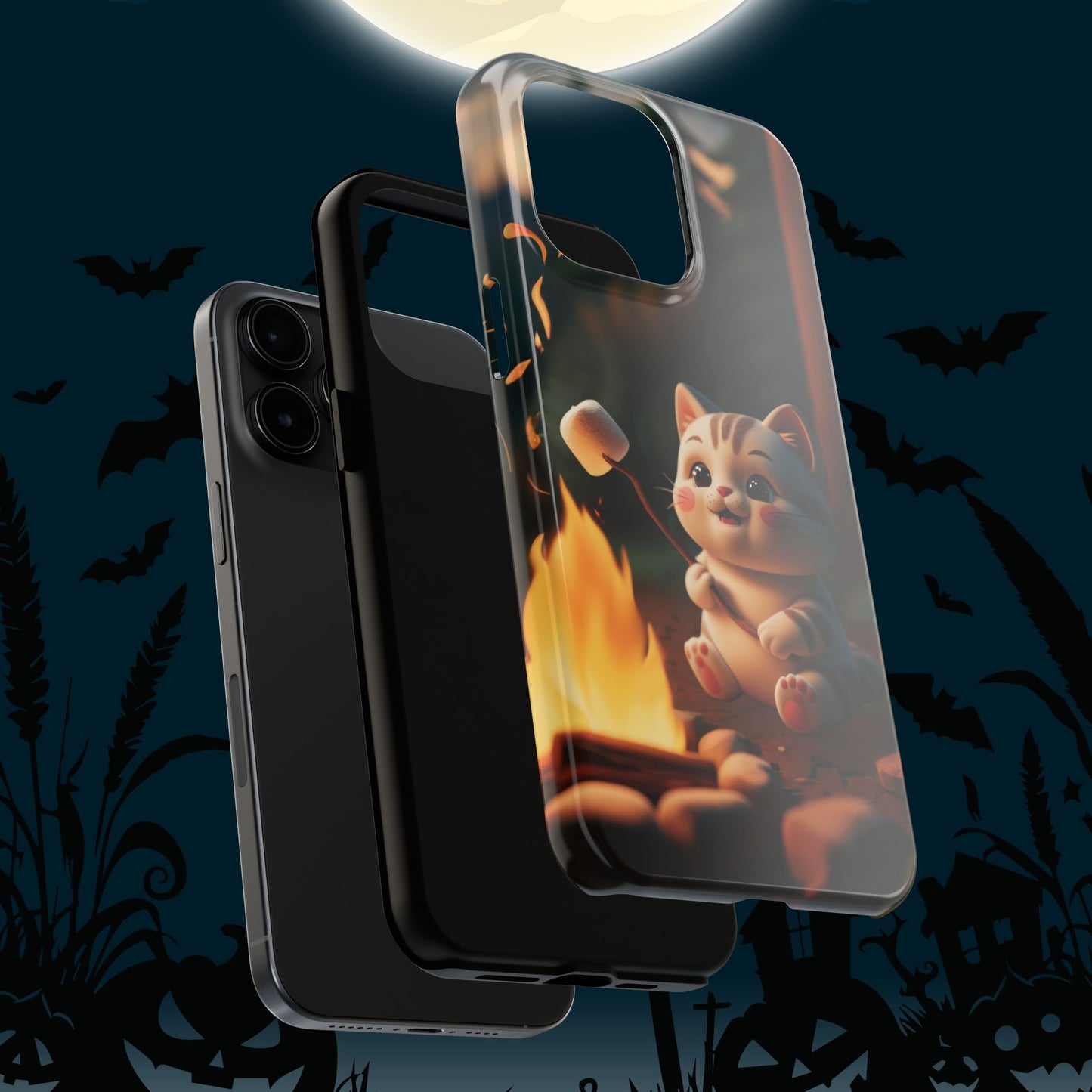 Meowstic Grip Wireless Charging Support Tough Case.