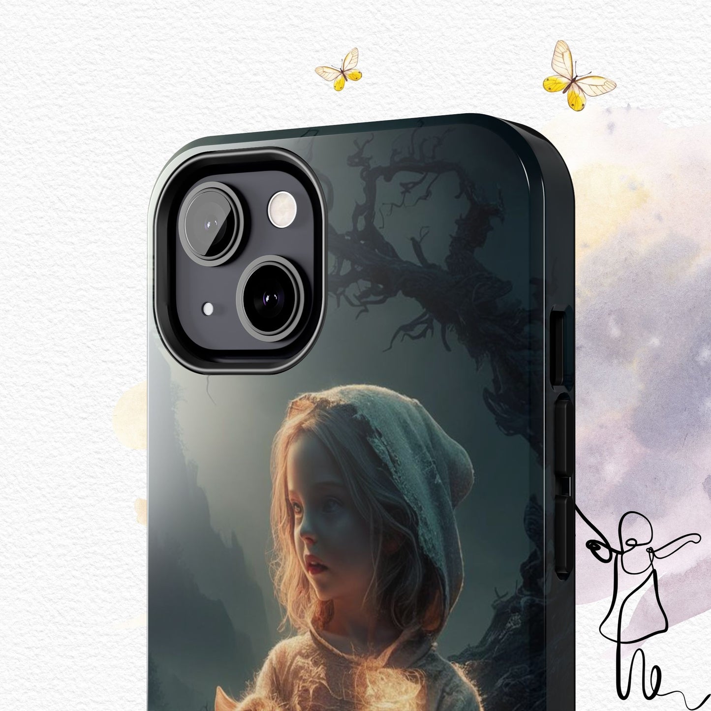 Glitter Guardian Wireless Charging Support Tough Case