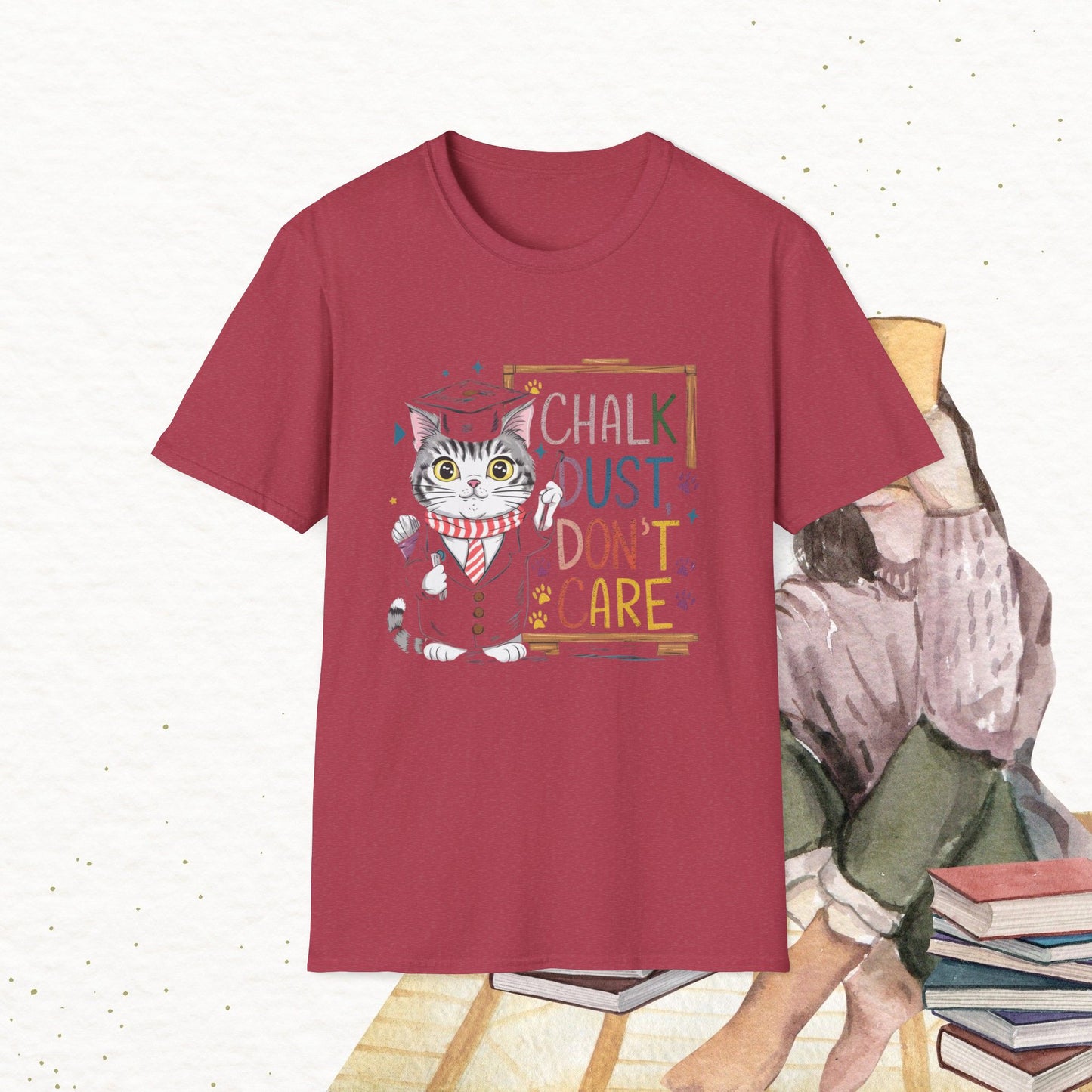 Chalk Dust Don't Care Cotton Tee