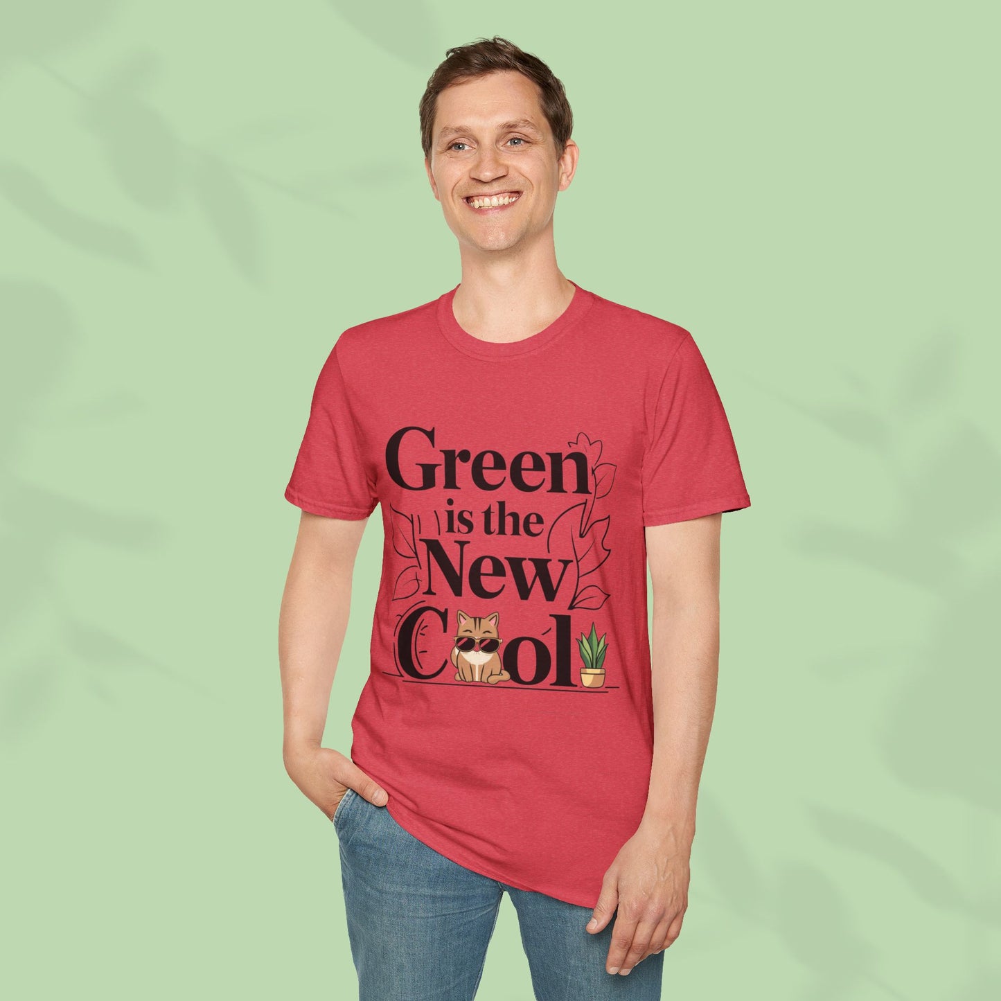 Green Is The New Cool Cotton T-Shirt