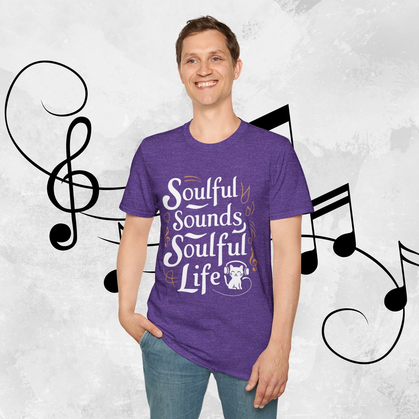 Soulful Sound Soulful Life Cotton Men Tshirt