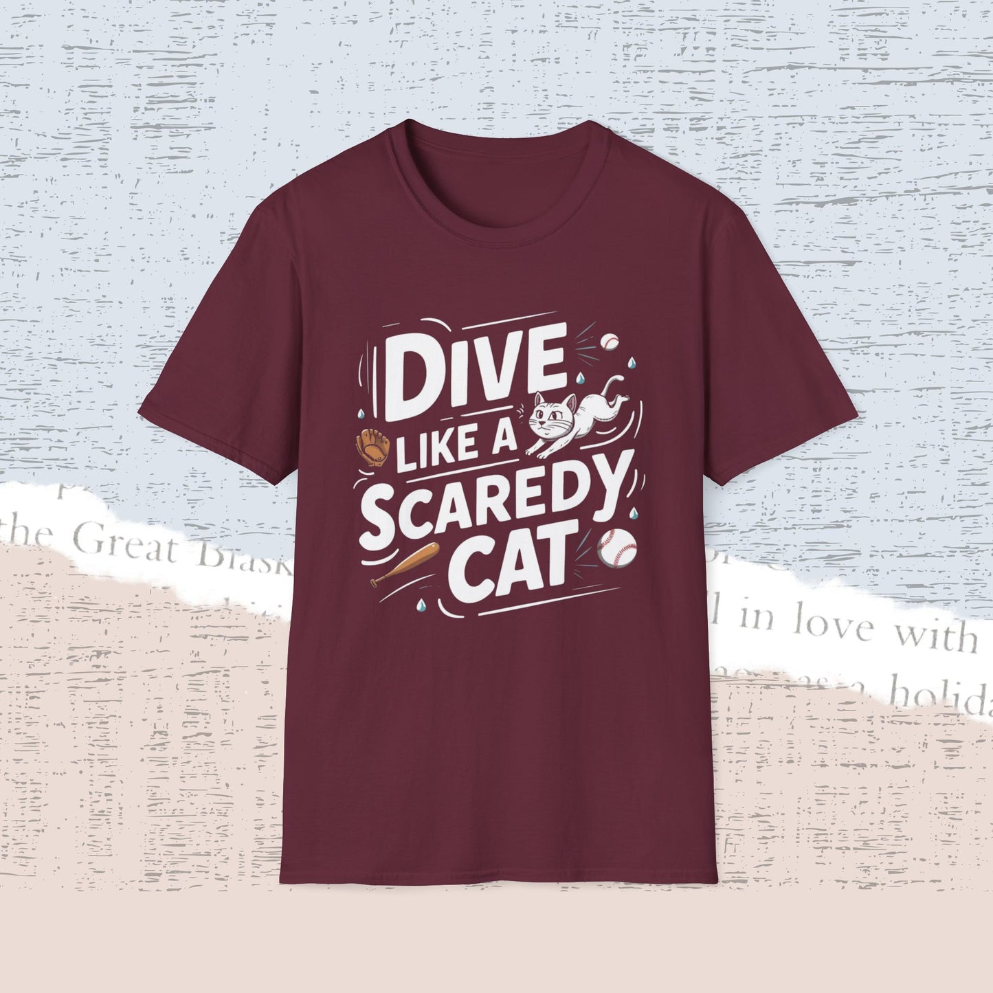 Dive Like Scaredy Cat Cotton Men Tee