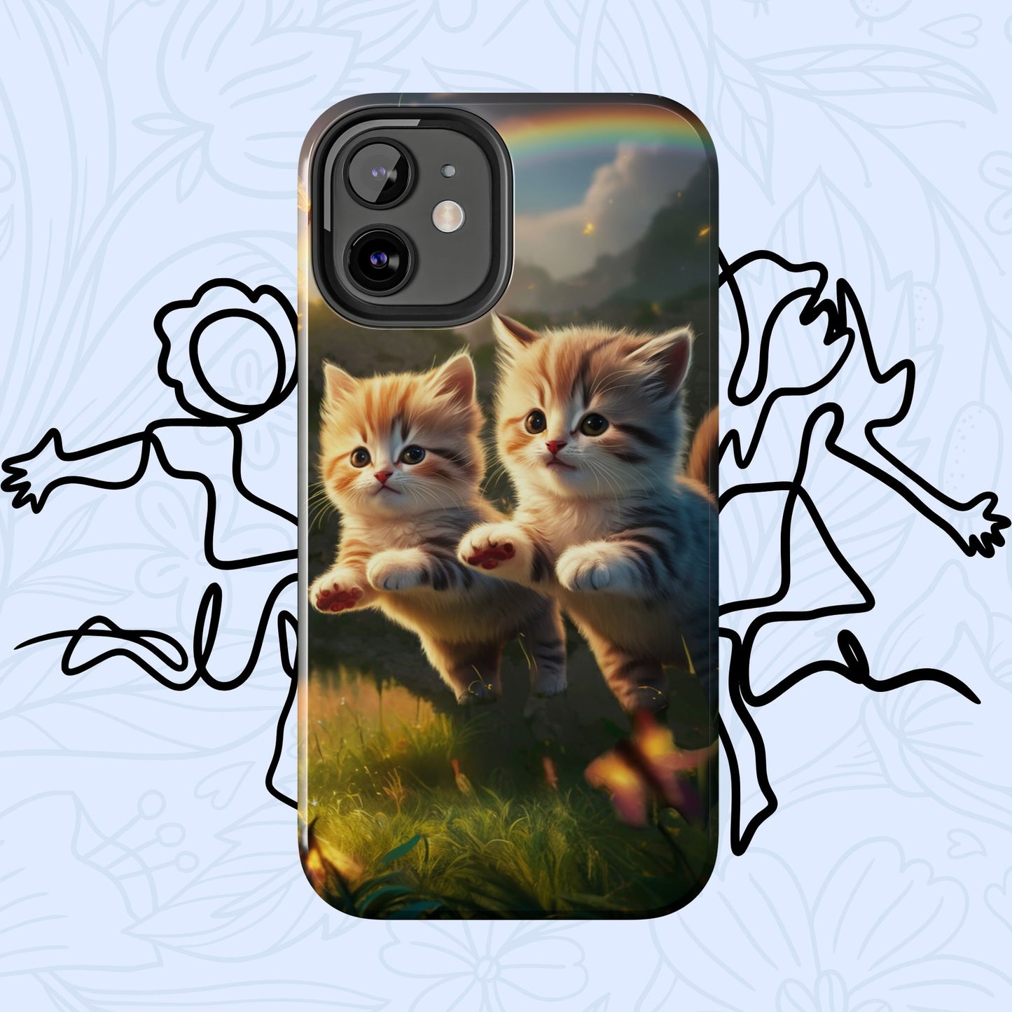 Bestie Buddies Wireless Charging Support Tough Case