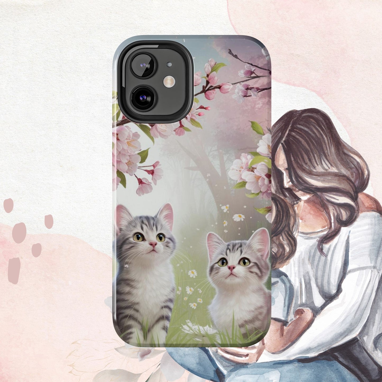 Lavender Lullaby Wireless Charging Support Tough Case