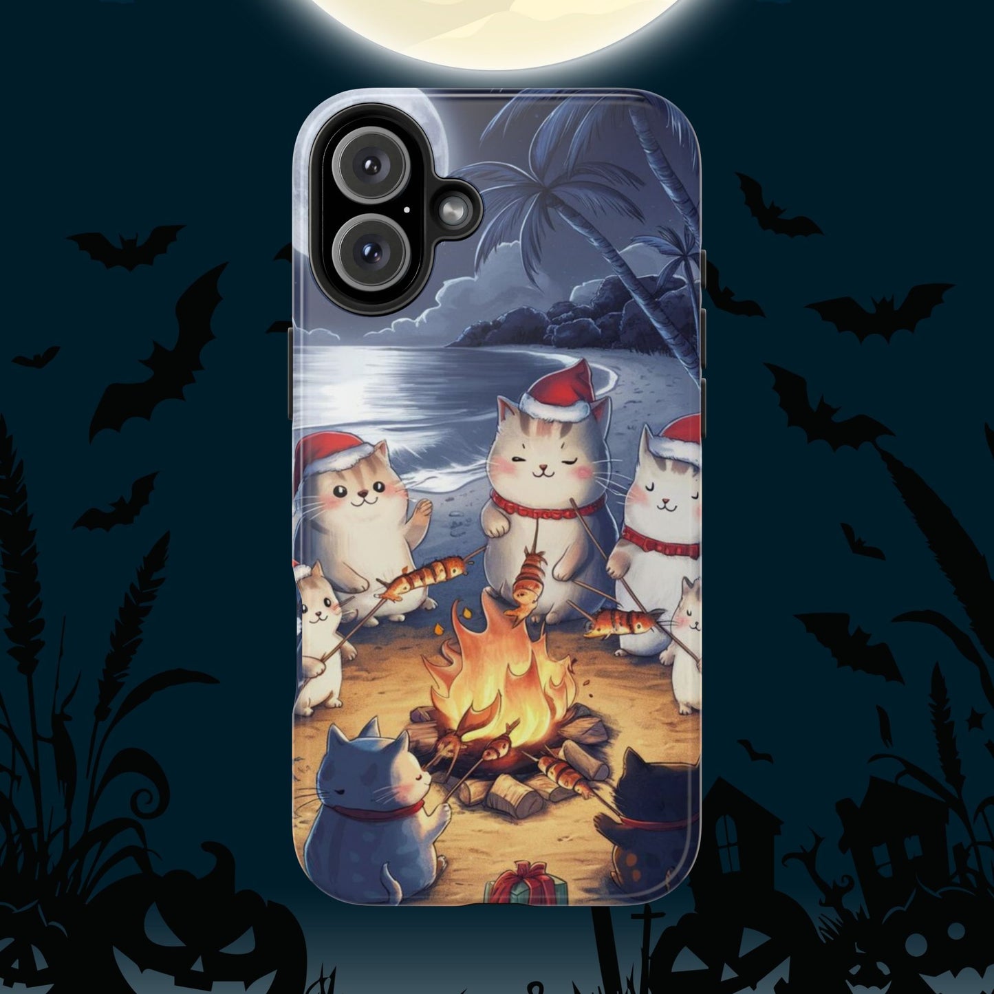 Meowmas Magic Wireless Charging Support Tough Case