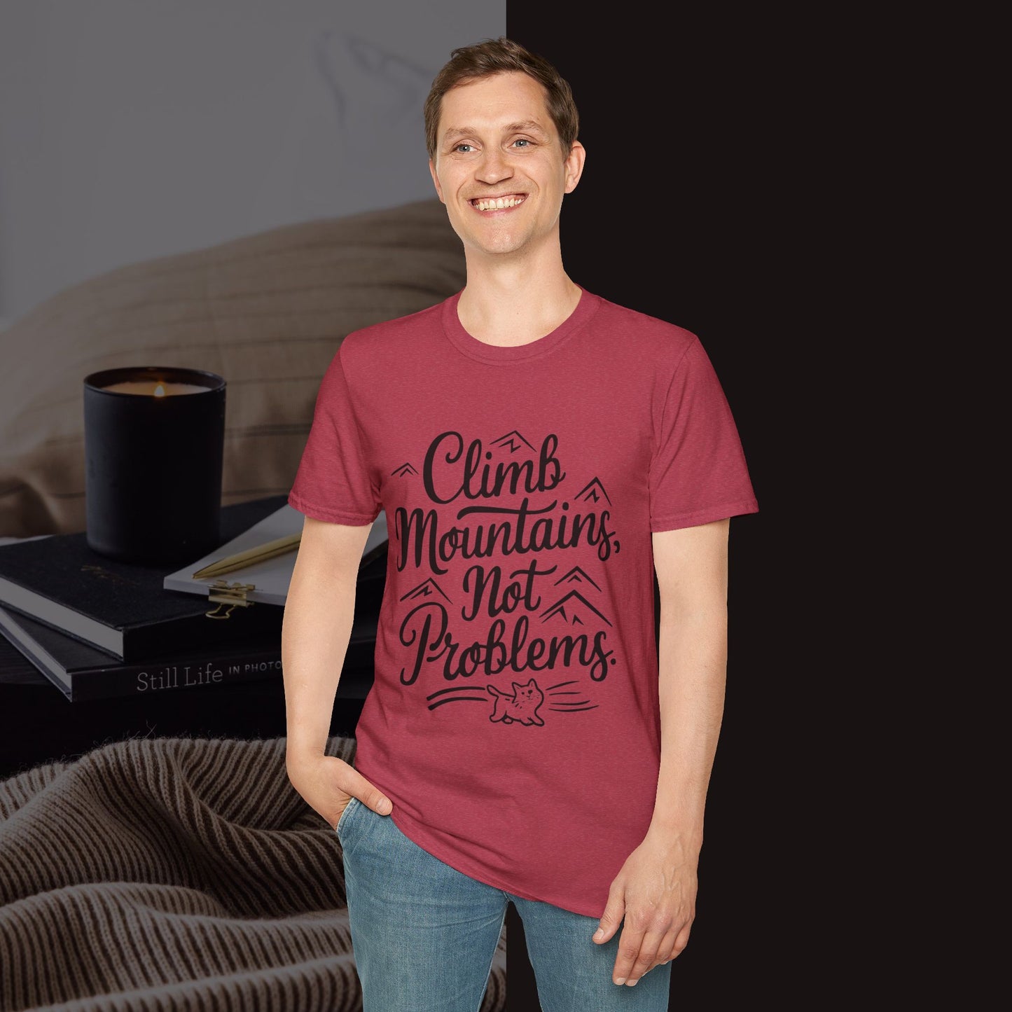 Climbing Mountain Cotton Men tee