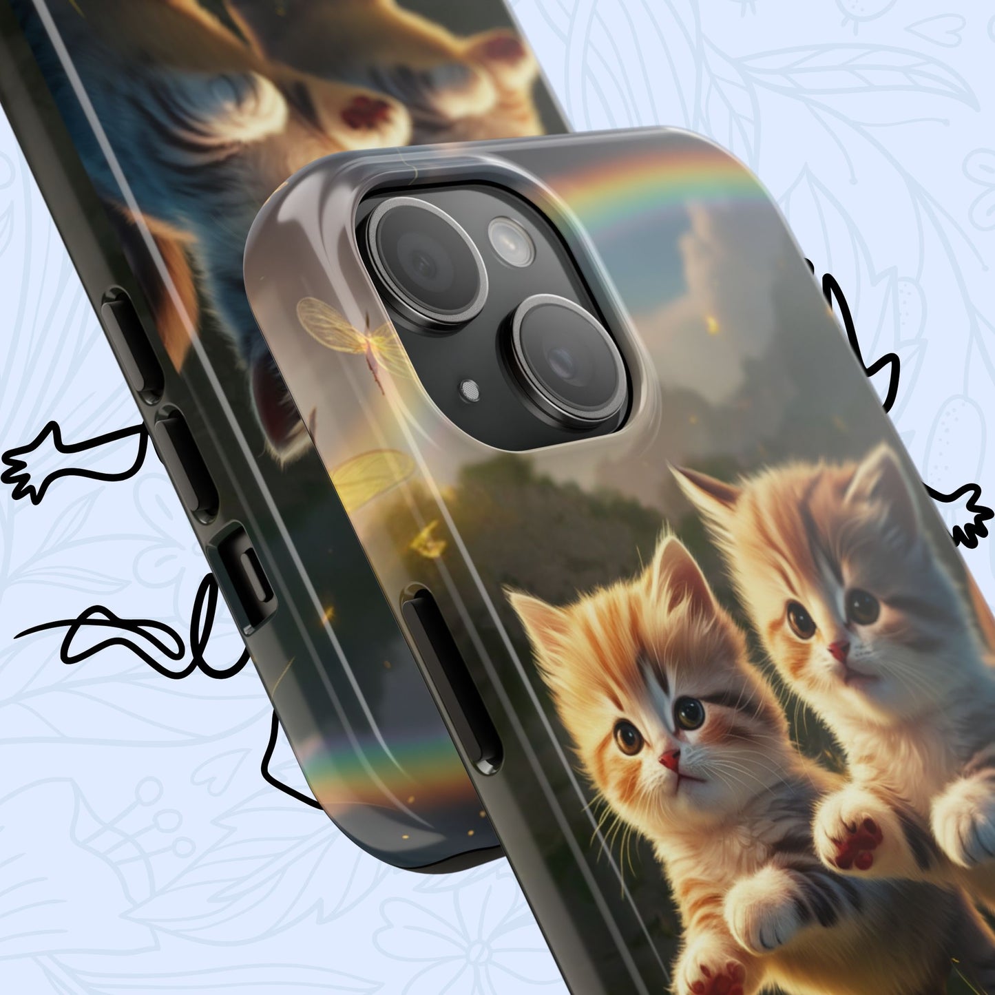 Bestie Buddies Wireless Charging Support Tough Case