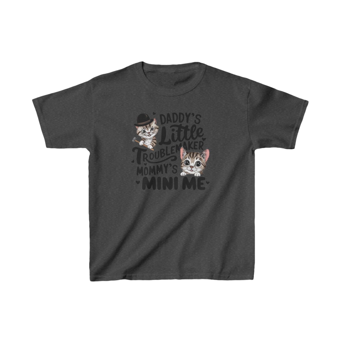Daddy Little Troublemaker Kid Cotton Tshirts