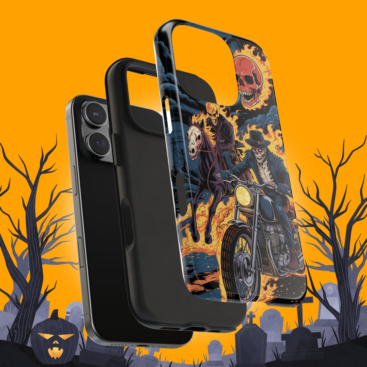Ghost Rider Wireless Charging Support Tough Case