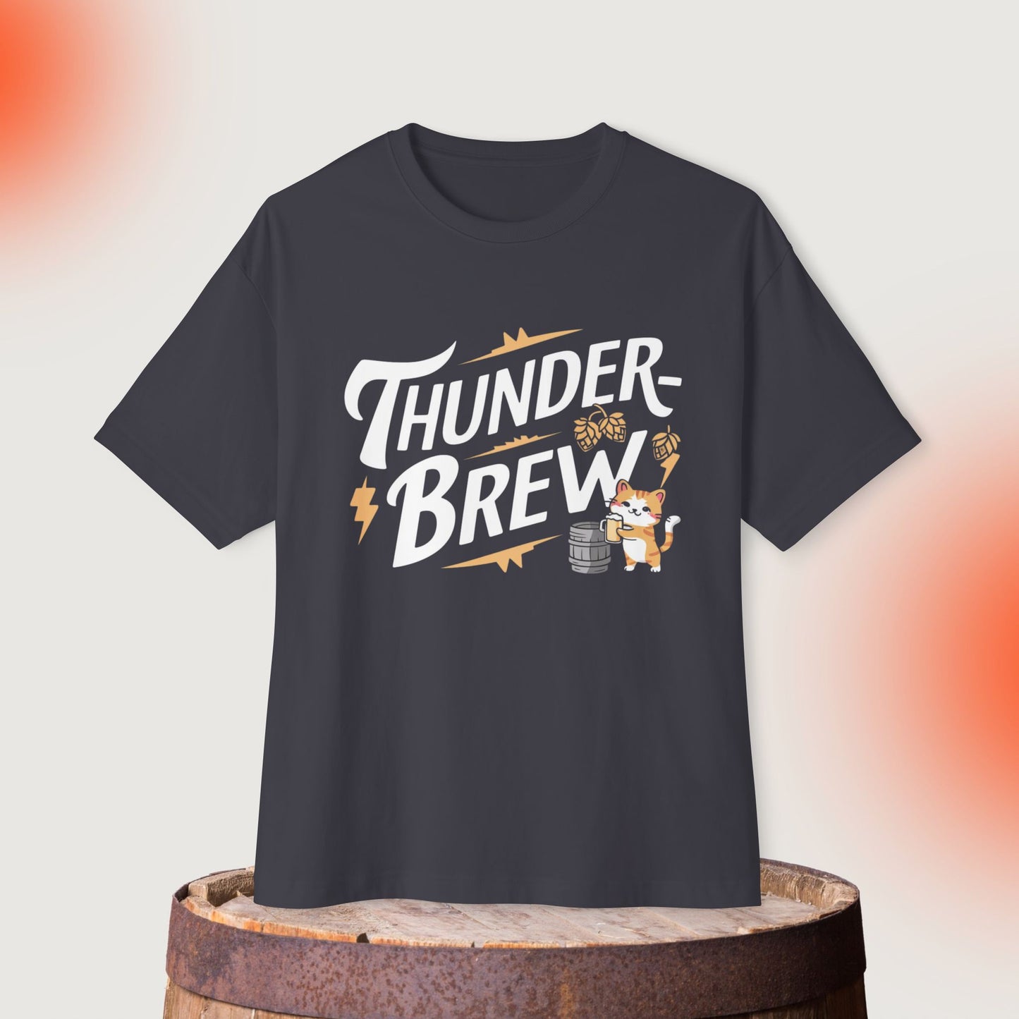 Thunder Brew Unisex Beerlover Oversized Boxy Tshirt
