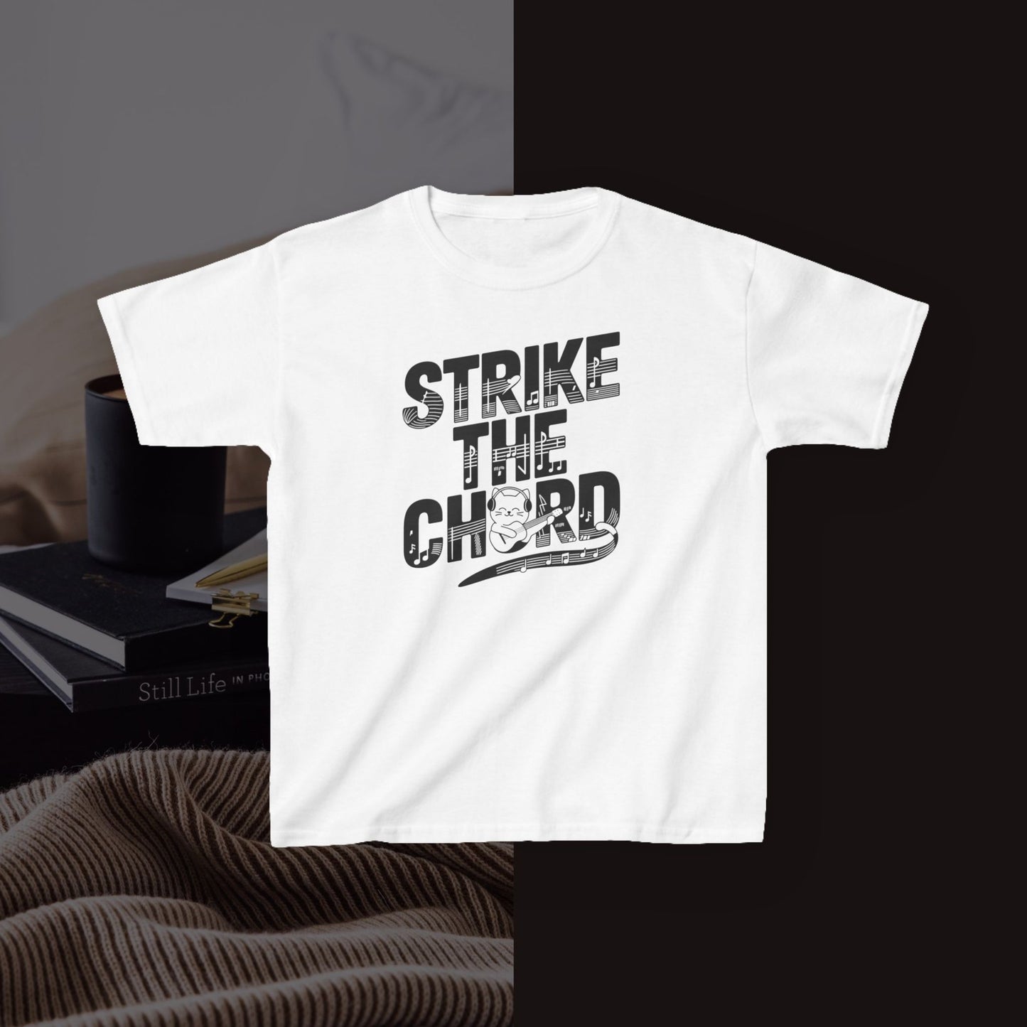 Strike The Cord kid Heavy Cotton Tshirt
