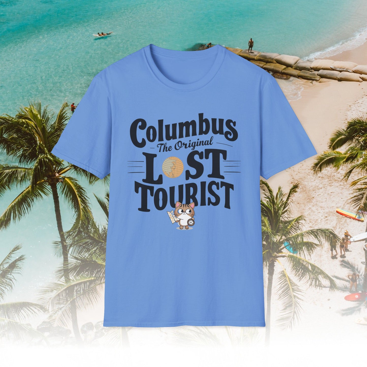 Columbus The Original Lost Tourist Cotton Men Tshirt