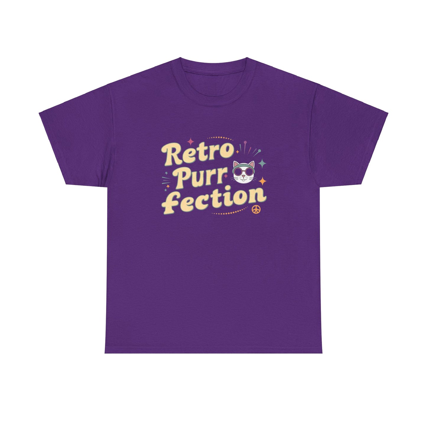 Retro Purr Fection Cotton T-Shirt