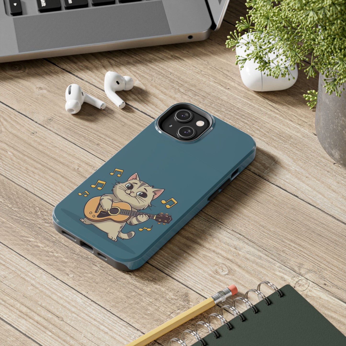 Tuneful Treasures Wireless Charging Support Tough Case.