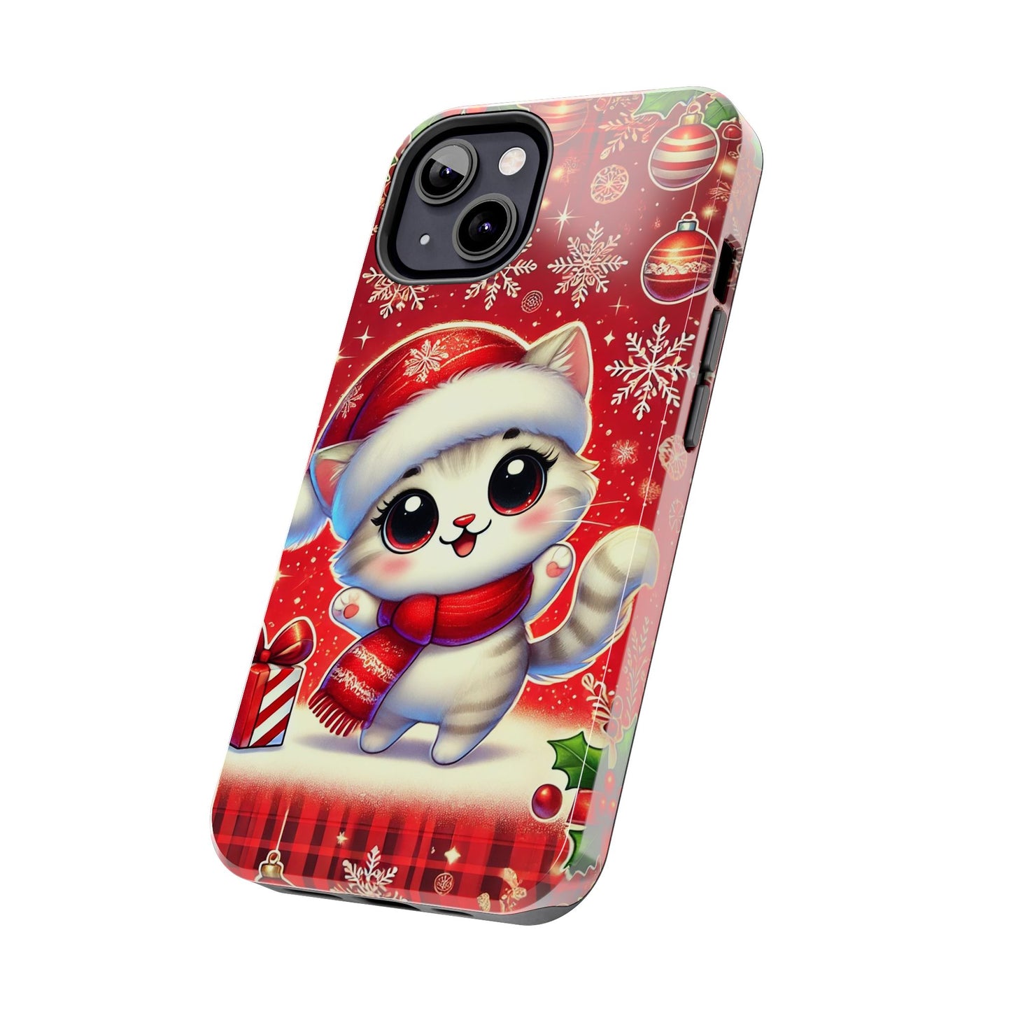 Merry Meows Wireless Charging Support Tough Case