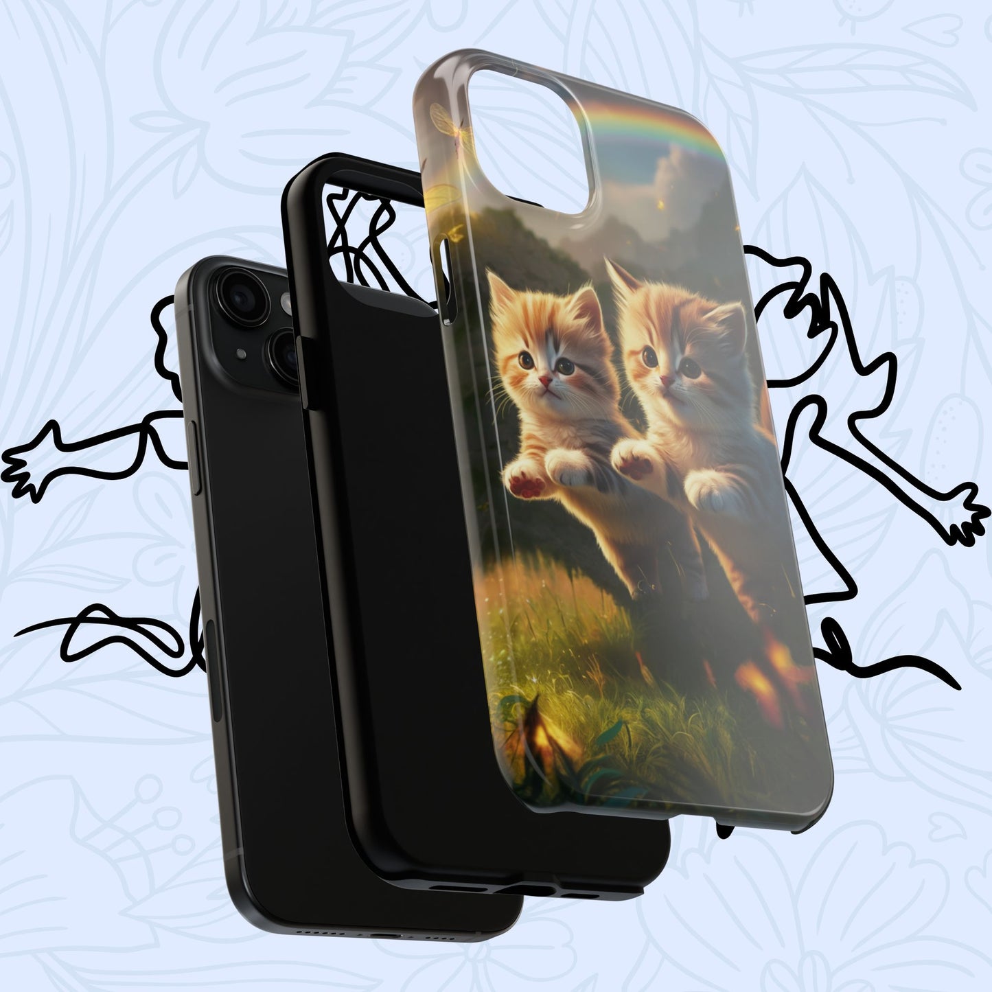 Bestie Buddies Wireless Charging Support Tough Case