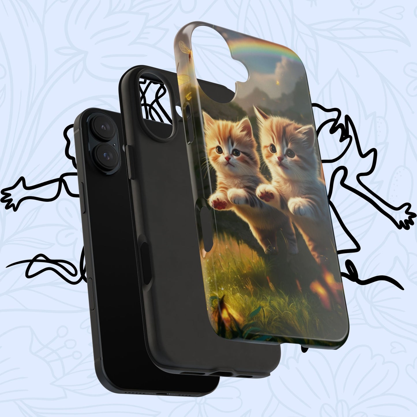 Bestie Buddies Wireless Charging Support Tough Case
