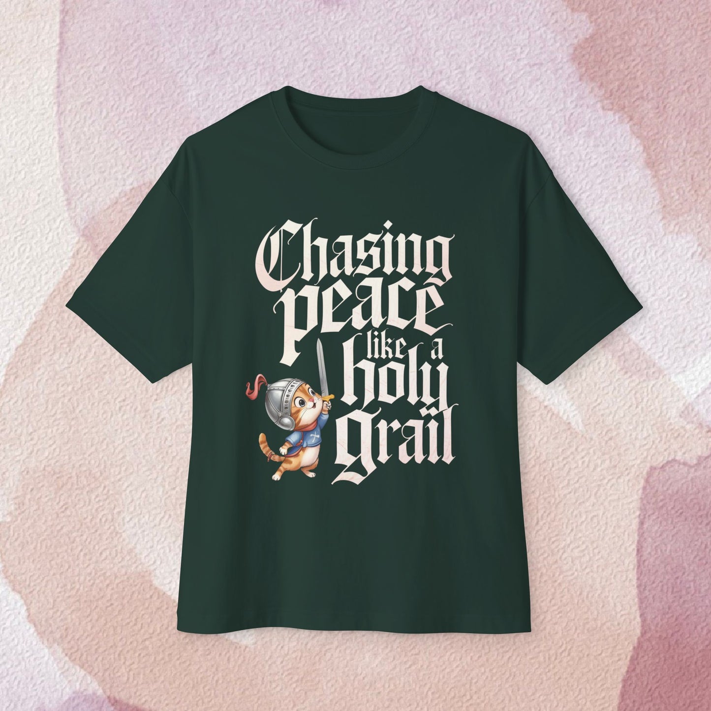 Chase Peace Like A Holy Grail Idiom Unisex Oversized Boxy Tee